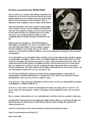 A preview of a PDF biography for Richards, James Leonard